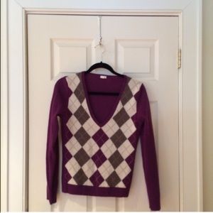 Jcrew: Classic Argyle Wool Sweater