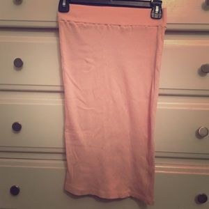 Pink Pencil Skirt