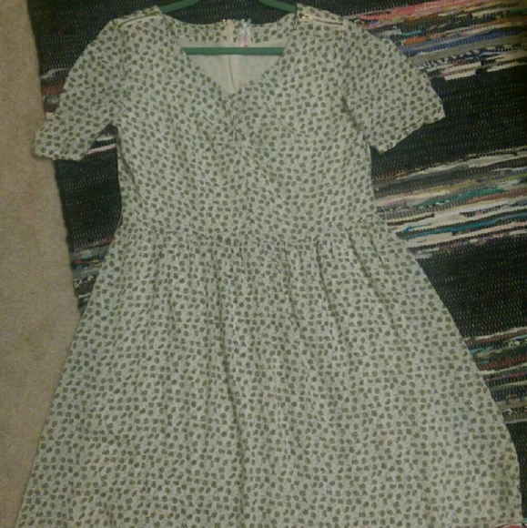 Retro floral print dress