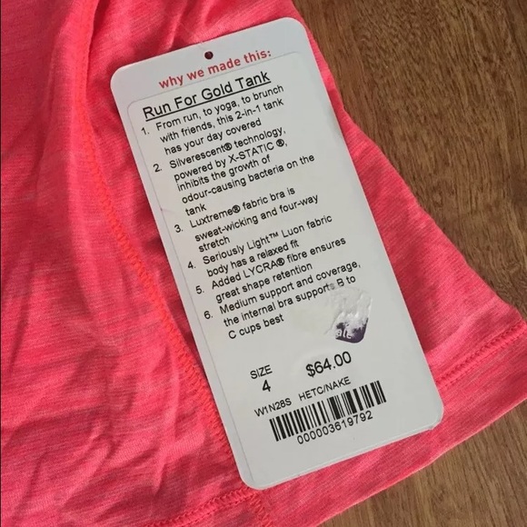 Lululemon size 4 NWT - Picture 2 of 4