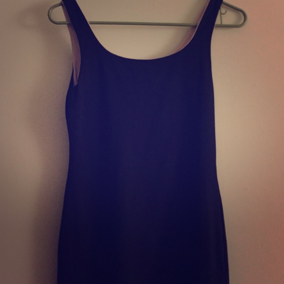 All black reversible dress. Other side is lavender
