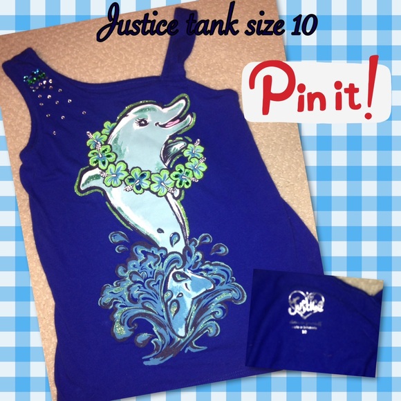 Justice tank size 10 rarely worn.