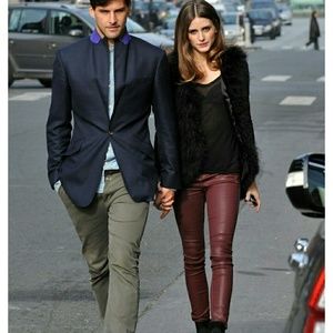 J brand French lamb leather pants