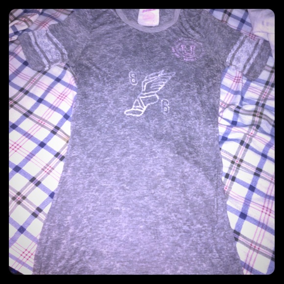 Victoria's Secret shirt.