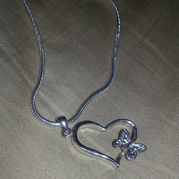 Butterfly Heart Necklace