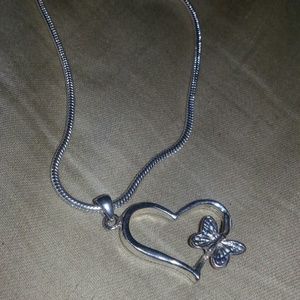 Butterfly Heart Necklace