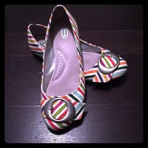 Dr. Scholl's striped flats, size 7.5