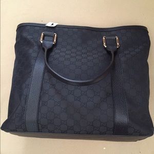 Authentic Gucci black tote bag