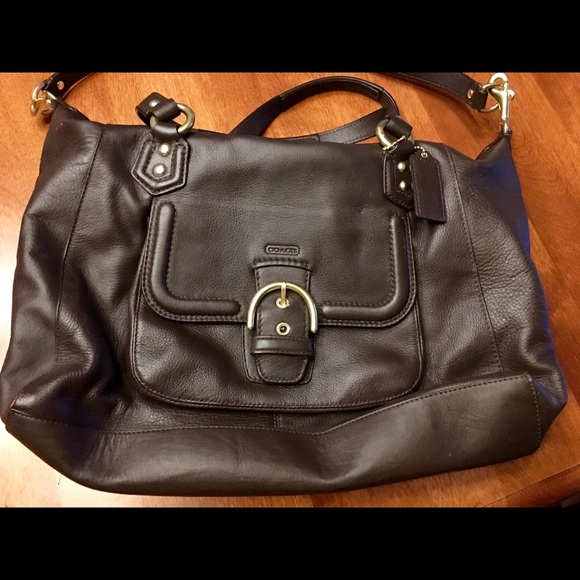 Coach 2013 Campbell Izzy Mahogany Brown Leather Satchel  COACH Campbell Leather Satchel