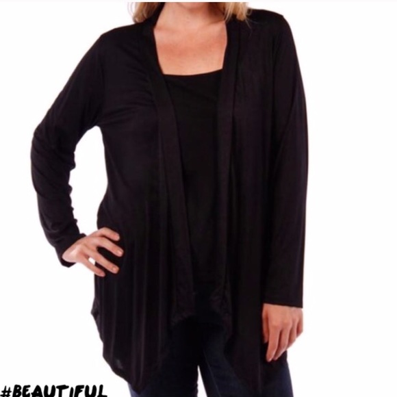 💥HP 2/24💥ASYMMETRICAL HEM ESSENTIAL CARDIGAN - Picture 2 of 2