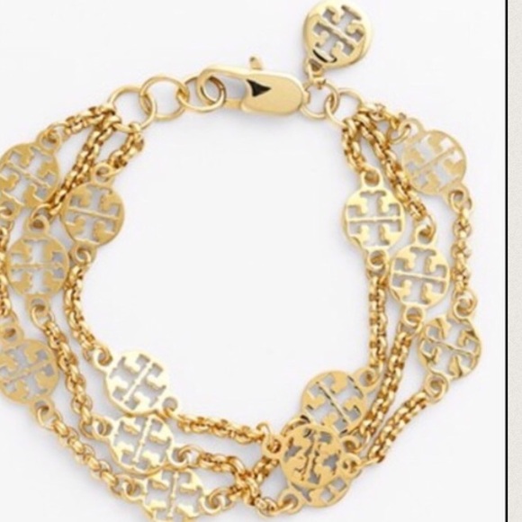 Tory Burch gold logo bracelet