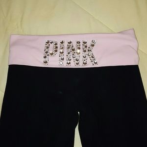 Rhinestone PINK vs boot yoga pants