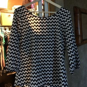 Chevron, long sleeve shirt