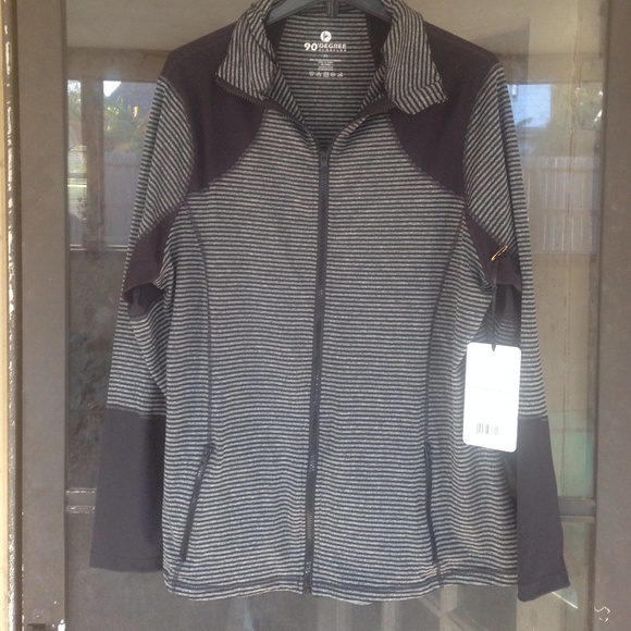 90 degrees Tops - Active Wear Jacket Plus Size by Reflex