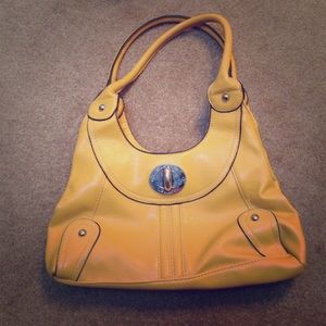 Small yellow handbag