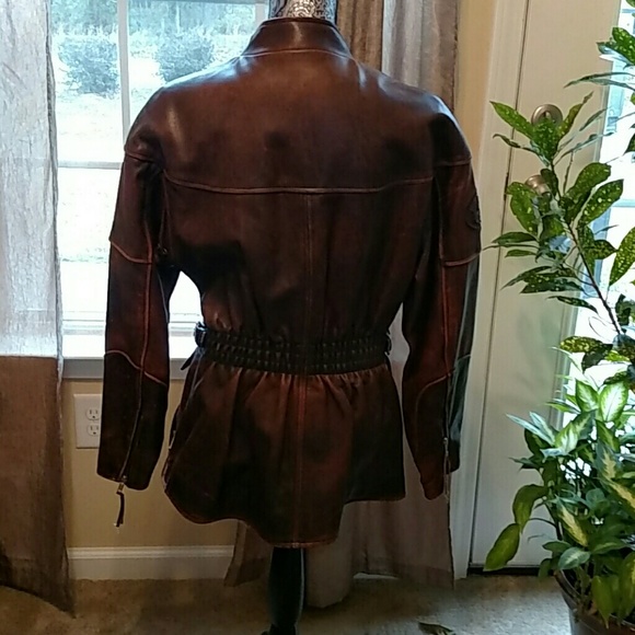 MAKE OFFER😍Rare Distressed HD Brown Leather - Picture 2 of 4