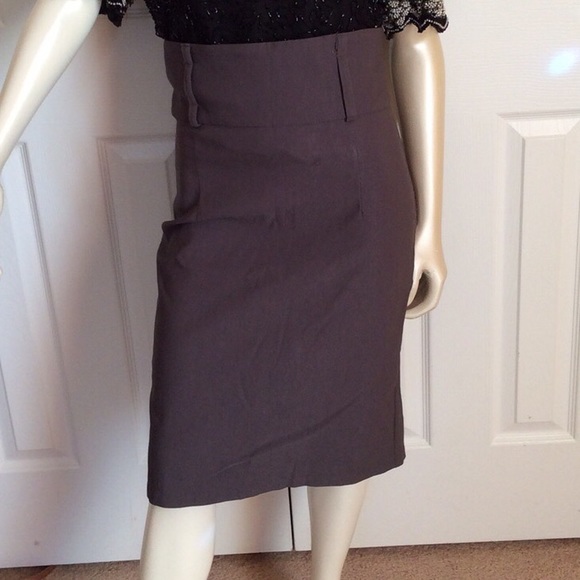 Gray HighWaisted Skirt