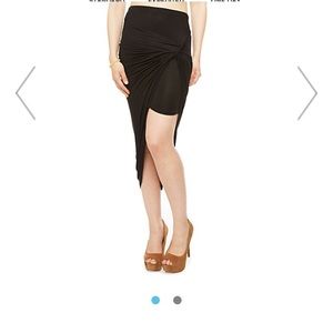 Black High Low Skirt