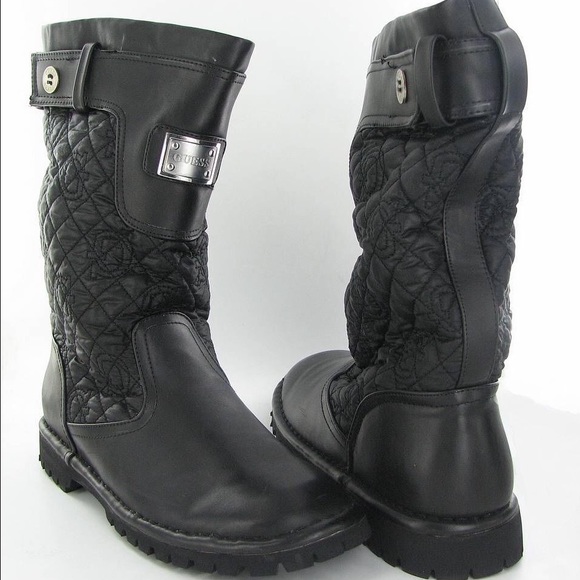 Black guess "June bug" rain boots