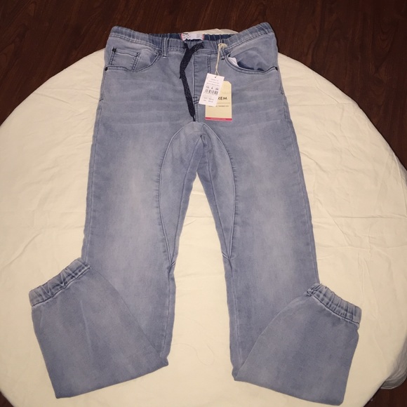 Sun Bleached Blue Harem Jean
