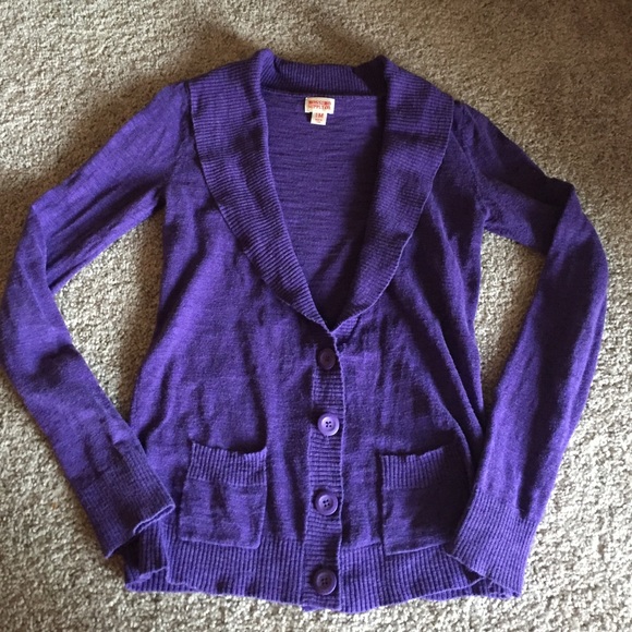 💜 Purple Mossimo Supply Co. Cardigan 💜 - Picture 4 of 4