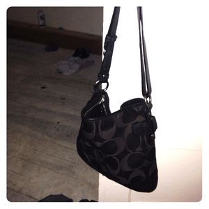 Coach purse all black