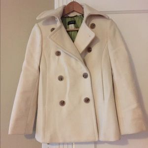 J.Crew wool peacoat Size Pxs. White.
