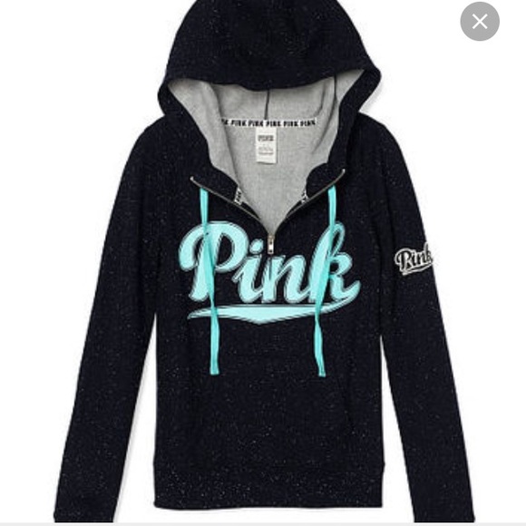 Victoria Secret PINK half zip up hoody