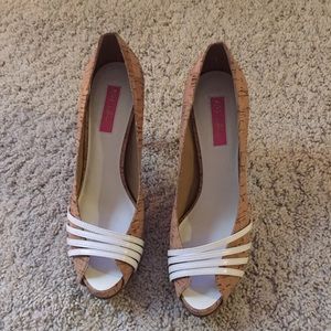 Betsey Johnson Cork platform sandals