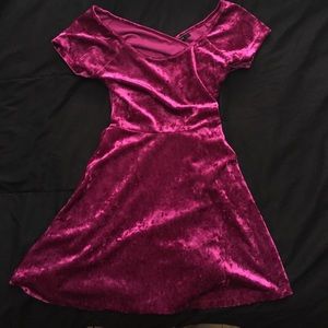 Forever 21 velvet skater dress
