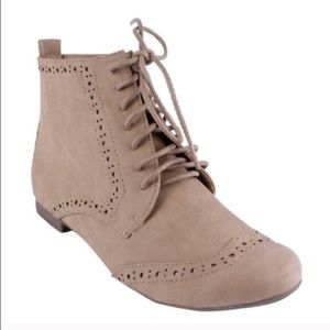 ANNA lace up booties