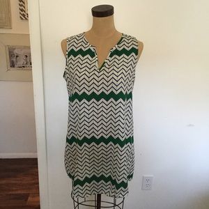 Chevron print tunic