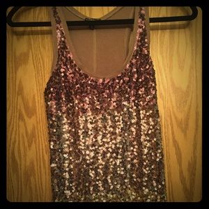 Express Sequin tank and LC Cream Blazer bundle