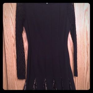 Long sleeve black dress
