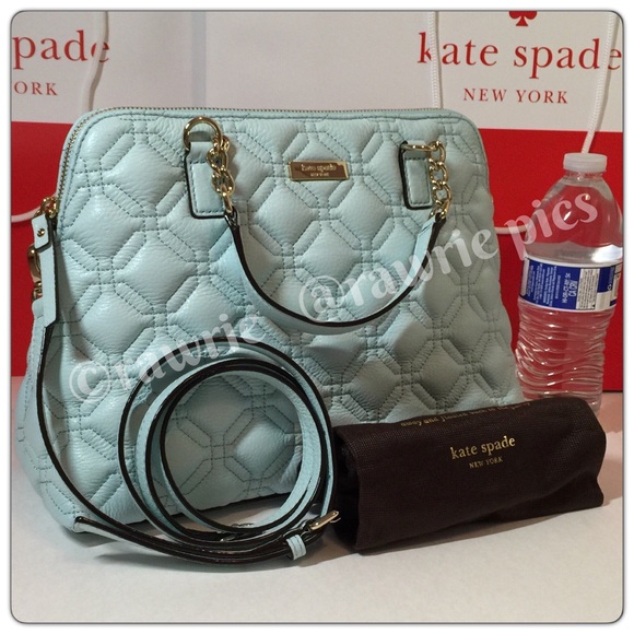 kate spade Handbags - New Kate Spade quilted leather satchel blue