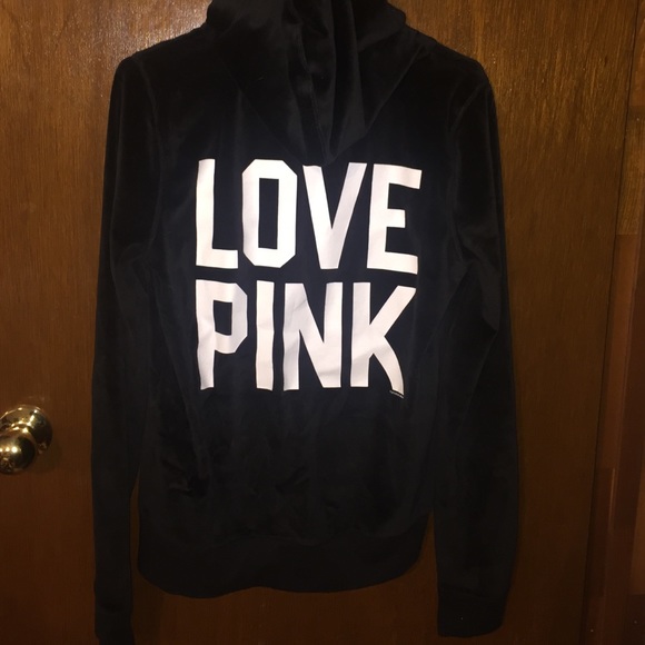 PINK velour zip up