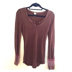 Free people waffle top