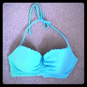 Victoria secret pink bikini bra top Tiffany blue