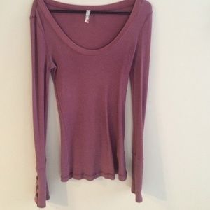 Rare Free People Moto Thermal