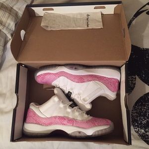 Air Retro Jordan 11 Pink Snakeskin