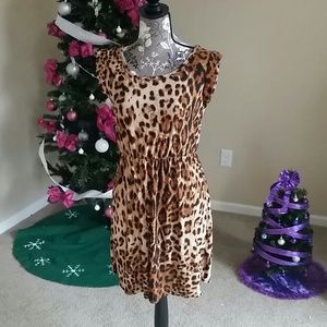 Cheetah print dress