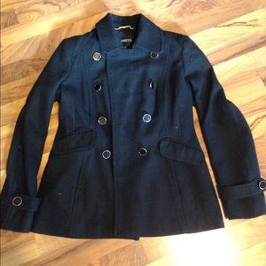 Black pea coat