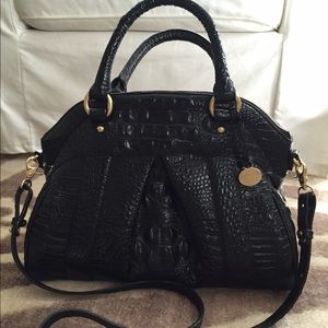 Black Brahmin satchel/hand bag purse