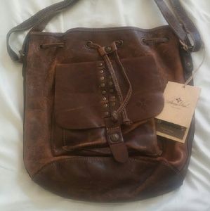 PATRICIA NASH ITALIAN LEATHER DRAWSTRING PURSE