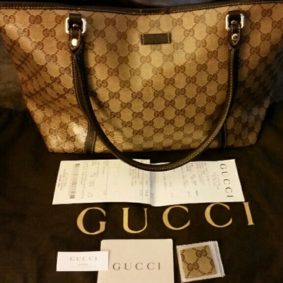 Authentic Gucci Joy Guccissima Medium Tote Italy