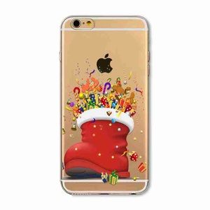 iPhone 6 soft/transparent case. Red sock