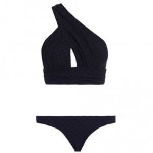 Zimmermann Black One Strap Bikini Size 0.