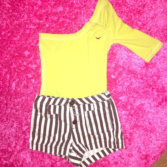 Lime green Hollister onsie