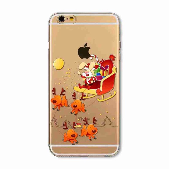 iPhone 6 soft/transparent case. Reindeers