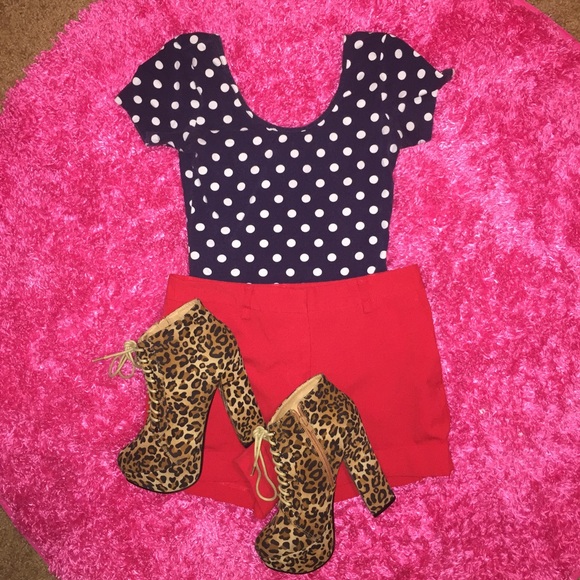 Navy blue, white Polka dot onsie